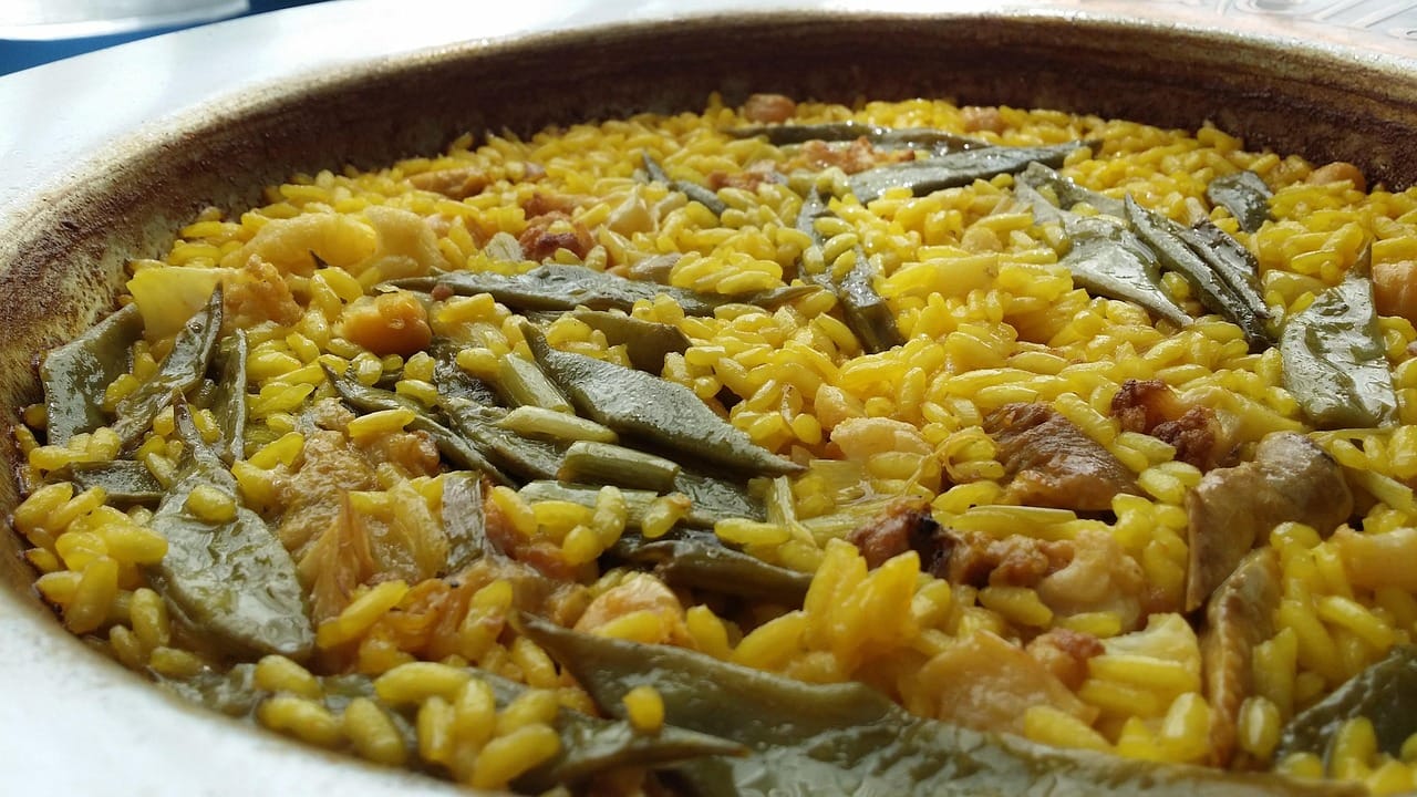 paella valenciana terminada