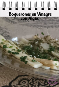 Boquerones en vinagre con Algas carátulas de receta