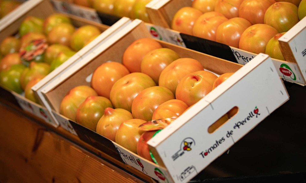 Cajas de tomates de El Perelló, Sueca - Valencia
