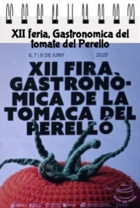 XII feria, Gastronómica del tomate del Perelló, Carátula